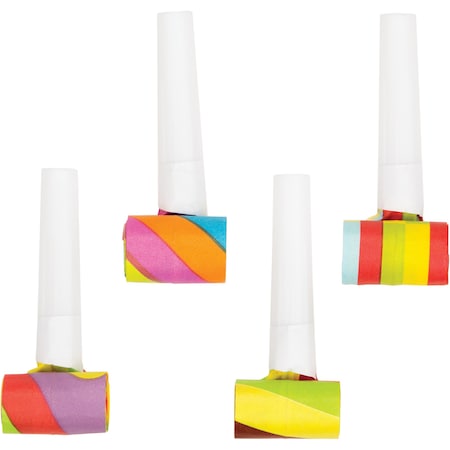 Creative Converting Assorted Party Blowers, 5.25"x2.55", 48PK 315378